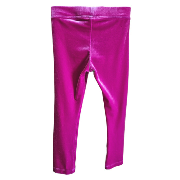 J. Crew Crewcuts Girl's Velvet Leggings Pink Toddler Size 2T* - Picture 5 of 7